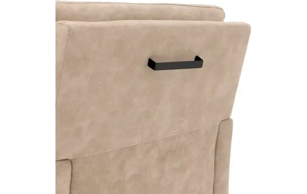 Goossens eetkamerstoel leen beige microvezel - 8210240-07