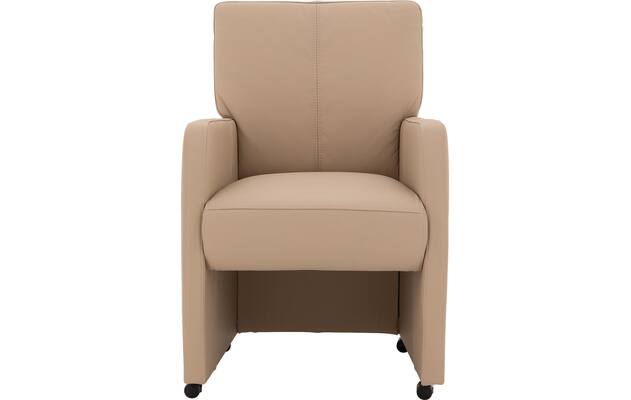 Goossens eetkamerstoel leen wit leer - 8210241-01
