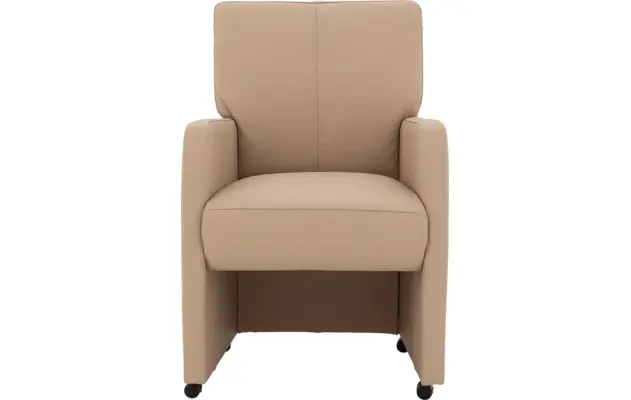 Goossens eetkamerstoel leen wit leer - 8210241-01
