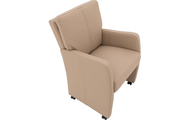 Goossens eetkamerstoel leen wit leer - 8210241-04
