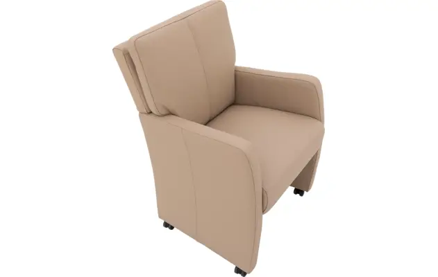 Goossens eetkamerstoel leen wit leer - 8210241-04