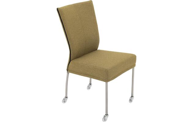 Goossens eetkamerstoel funk groen stof - 8210245-04