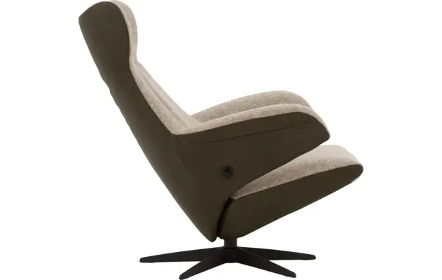 Goossens excellent relaxstoel avec groen leer - 8210272-05