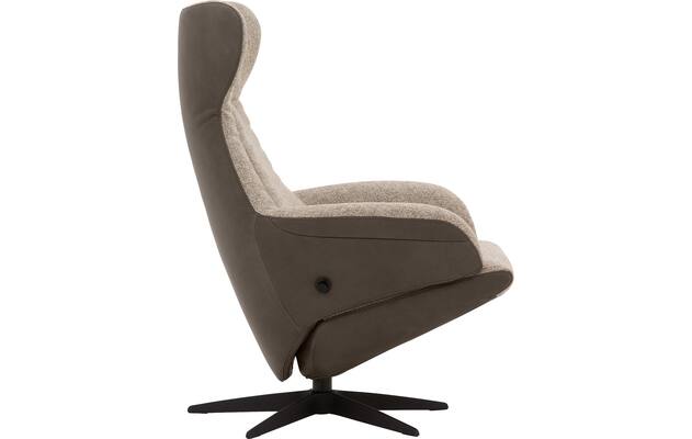 Goossens excellent relaxstoel avec grijs leer - 8210273-03