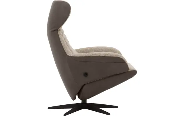 Goossens excellent relaxstoel avec grijs leer - 8210273-04