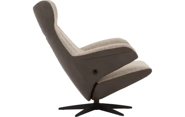 Goossens excellent relaxstoel avec grijs leer - 8210273-05