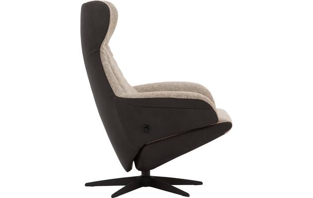 Goossens excellent relaxstoel avec grijs leer - 8210274-03