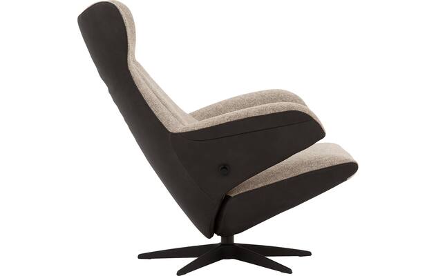 Goossens excellent relaxstoel avec grijs leer - 8210274-05