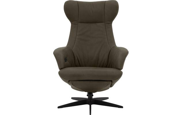 Goossens excellent relaxstoel avec groen leer - 8210284-01