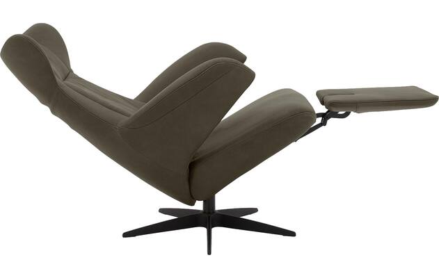 Goossens excellent relaxstoel avec groen leer - 8210284-06
