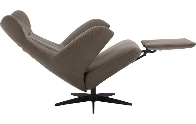 Goossens excellent relaxstoel avec grijs leer - 8210285-06