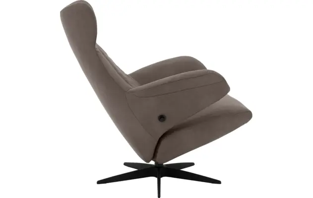 Goossens excellent relaxstoel avec grijs leer - 8210297-06
