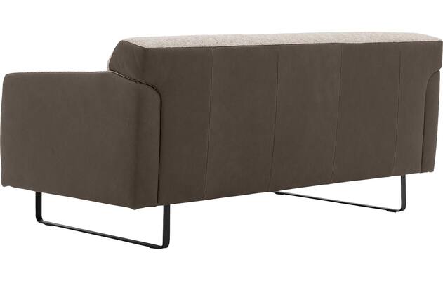 Goossens excellent zitbank montreal grijs leer - 8210341-05