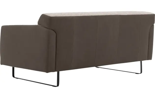 Goossens excellent zitbank montreal grijs leer - 8210341-05