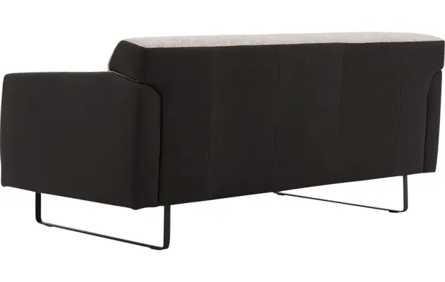Goossens excellent zitbank montreal grijs leer - 8210342-05