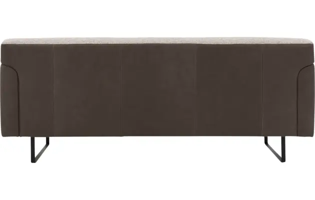 Goossens excellent zitbank montreal grijs leer - 8210345-04