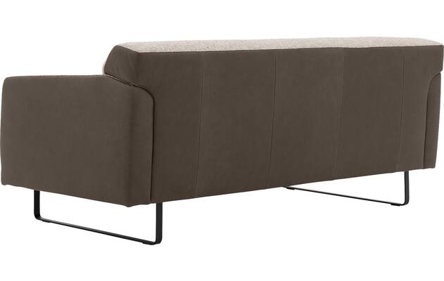 Goossens excellent zitbank montreal grijs leer - 8210345-05