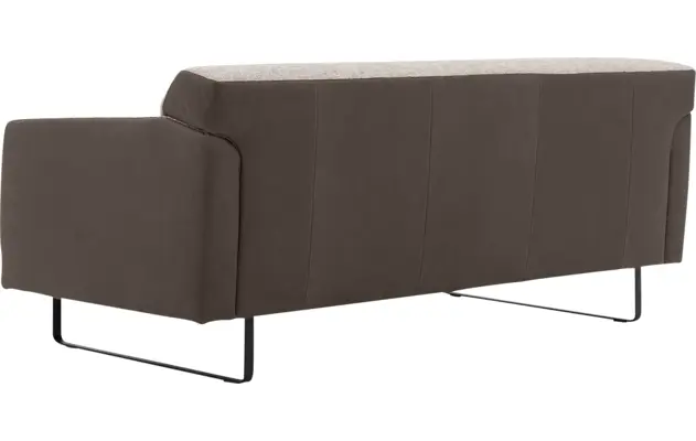 Goossens excellent zitbank montreal grijs leer - 8210345-05