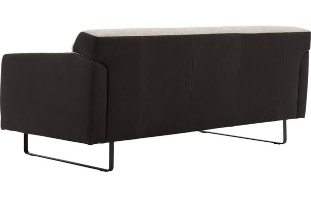 Goossens excellent zitbank montreal grijs leer - 8210346-05