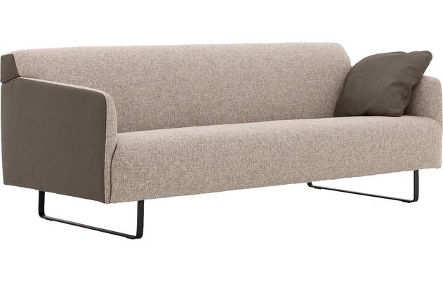 Goossens excellent zitbank montreal grijs leer - 8210349-03