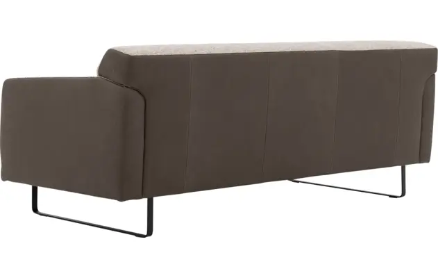 Goossens excellent zitbank montreal grijs leer - 8210349-05