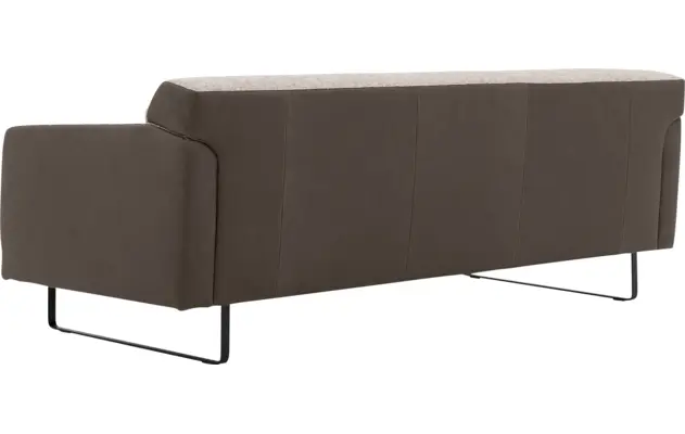 Goossens excellent zitbank montreal grijs leer - 8210353-05