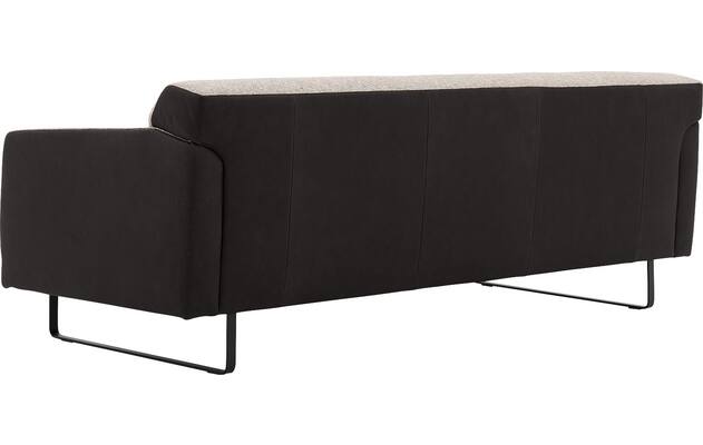 Goossens excellent zitbank montreal grijs leer - 8210354-05
