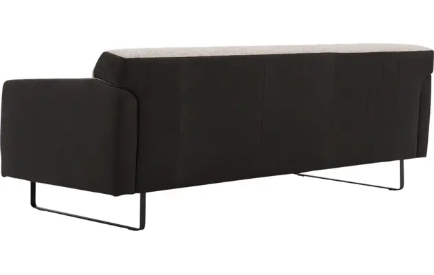 Goossens excellent zitbank montreal grijs leer - 8210354-05