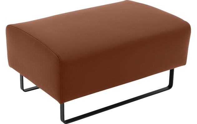 Goossens hocker montreal bruin leer - 8210391-03