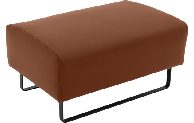 Goossens hocker montreal bruin leer - 8210391-03