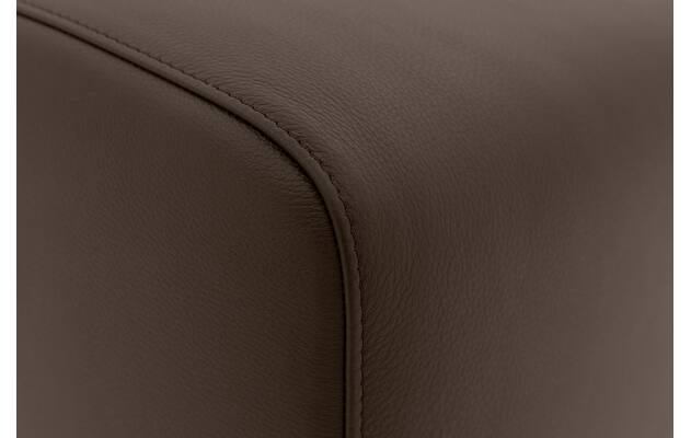 Goossens hocker montreal grijs leer - 8210393-05