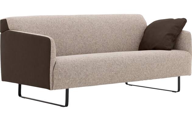 Goossens excellent zitbank montreal bruin leer - 8210399-03