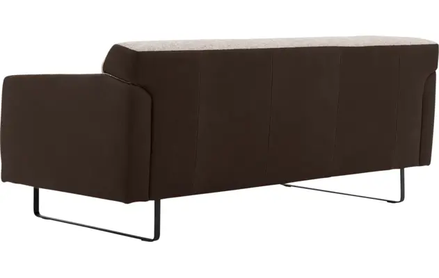 Goossens excellent zitbank montreal bruin leer - 8210400-05