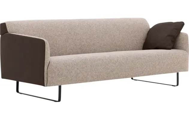 Goossens excellent zitbank montreal bruin leer - 8210401-03