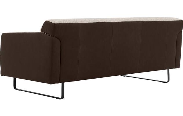 Goossens excellent zitbank montreal bruin leer - 8210401-05