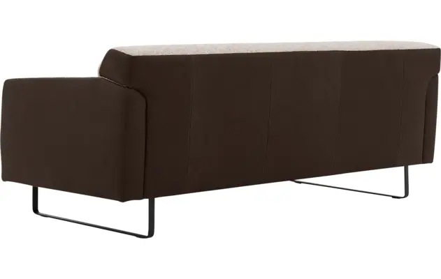 Goossens excellent zitbank montreal bruin leer - 8210401-05