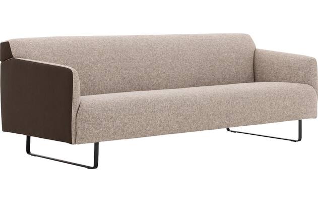 Goossens excellent zitbank montreal bruin leer - 8210402-02