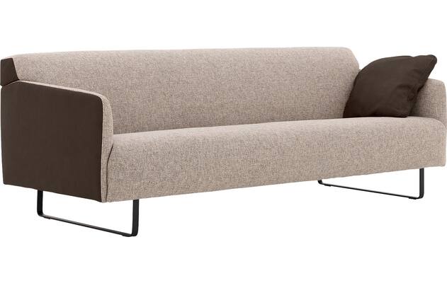 Goossens excellent zitbank montreal bruin leer - 8210402-03