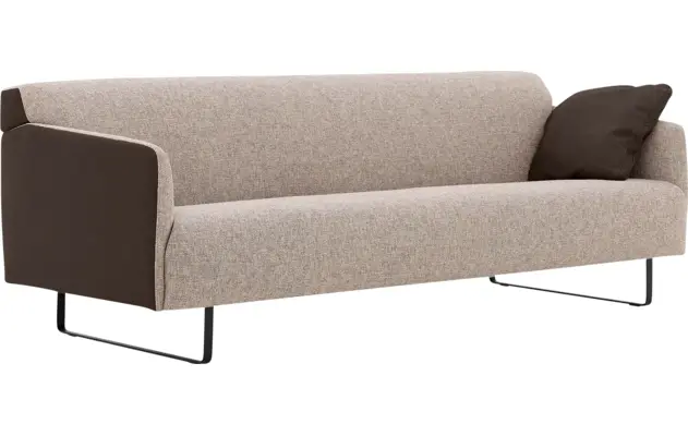 Goossens excellent zitbank montreal bruin leer - 8210402-03