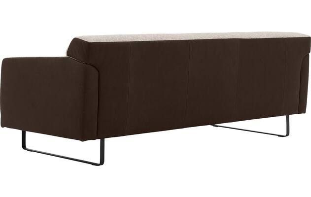 Goossens excellent zitbank montreal bruin leer - 8210402-05