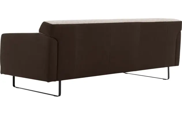 Goossens excellent zitbank montreal bruin leer - 8210402-05