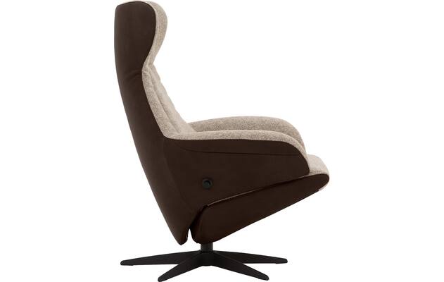 Goossens excellent relaxstoel avec bruin leer - 8210411-03