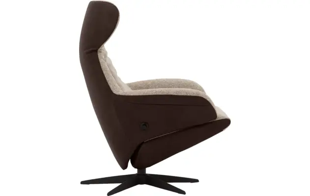 Goossens excellent relaxstoel avec bruin leer - 8210411-04