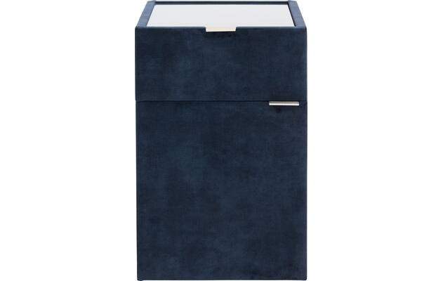 Goossens nachtkastje briljant luxe blauw stof - 8210437-01