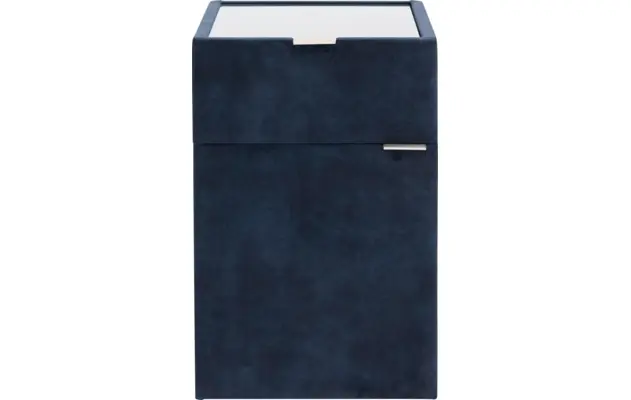 Goossens nachtkastje briljant luxe blauw stof - 8210437-01