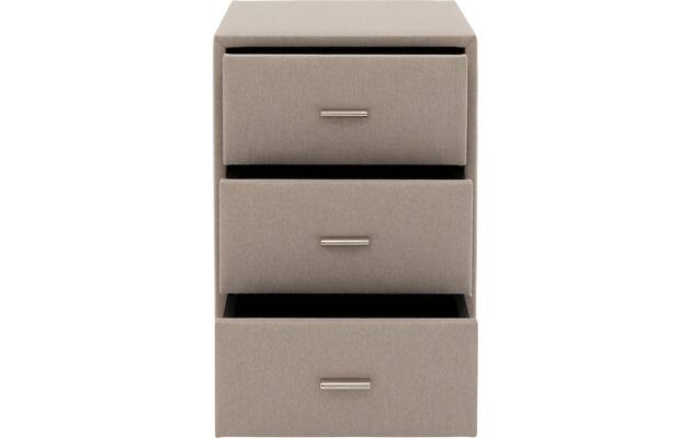 Goossens excellent nachtkastje briljant elite bruin stof - 8210449-03