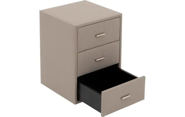 Goossens excellent nachtkastje briljant elite bruin stof - 8210449-05