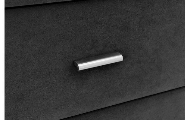 Goossens excellent nachtkastje briljant elite grijs stof - 8210450-C-08
