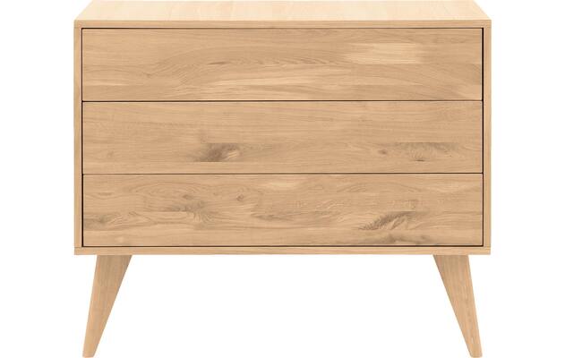 Goossens ladekast cosima wit eiken - 8210482-01