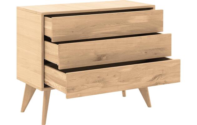 Goossens ladekast cosima wit eiken - 8210482-03